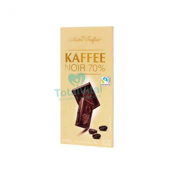 Maitre t. kaffee noir 70% kávé ízű étcsokoládé 100g 100g