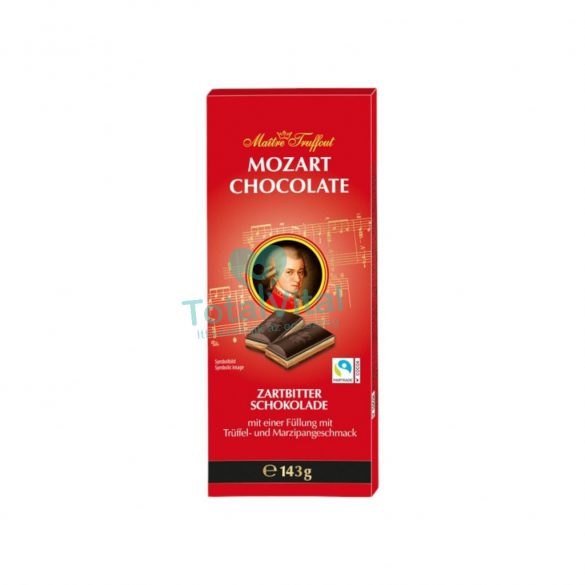 Maitre t. mozart dark tejcsokoládés praliné krémes töltelékkel és fehér csokoládédarabokkal 143g 143g