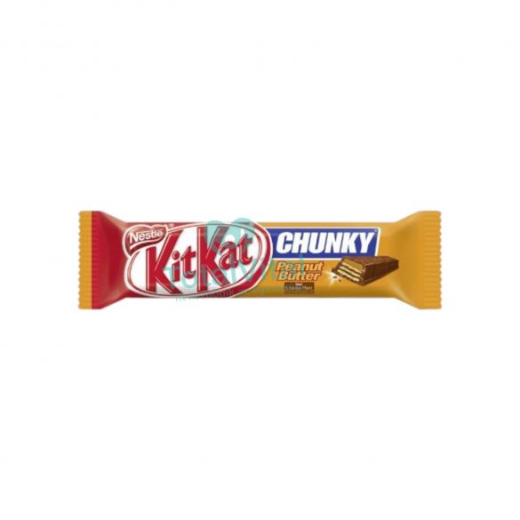 Kitkat chunky földimogyorós krémmel bevont ropogós ostya tejcsokoládéban 42 g