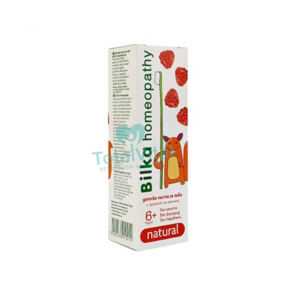 Bilka homeopátiás fogkrém málna 6+ 50 ml