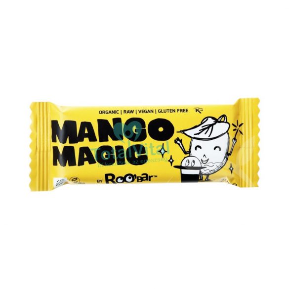 Roobar bio nyers gyümölcsszelet mangó 30g