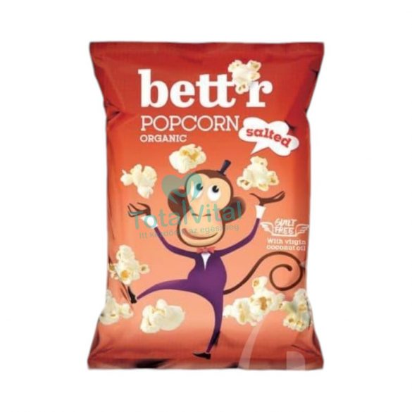 Bettr bio vegán gluténmentes tengeri sós popcorn 60g