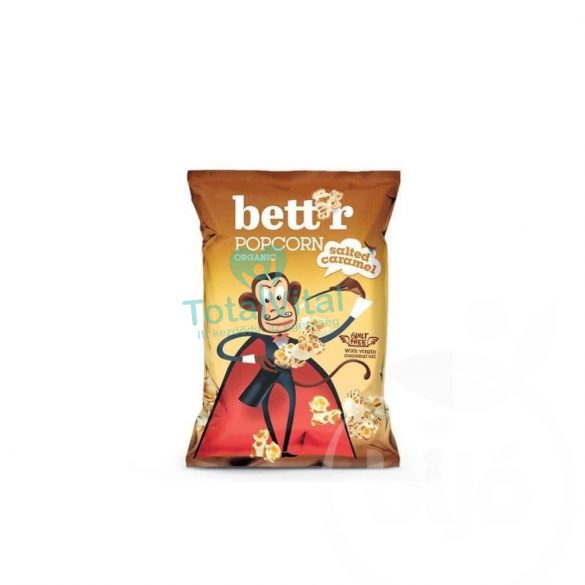 Bettr bio vegán gluténmentes sós karamellás popcorn 60g