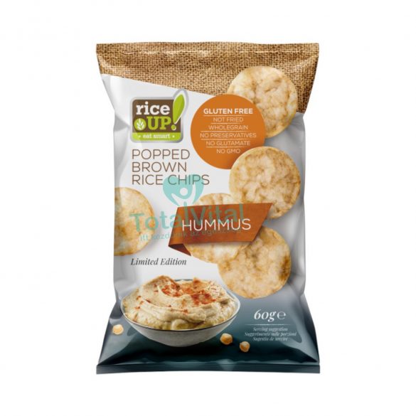 Rice up barna rizs chips humusz ízű 60g