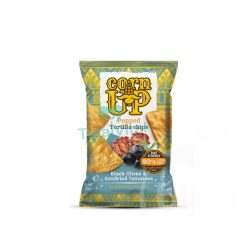   Corn up tortilla chips fekete olivabogyó és paradicsom ízű 60g