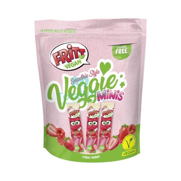 Fritt veggie smoothie style olvadós rágó málna-eper mix 135g