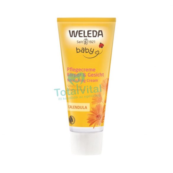 Weleda bio körömvirágos natúr babakrém arcra, testre 75 ml