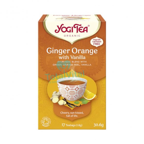 Yogi bio tea narancsos gyömbér vaníliával 17x1,8g 31 g