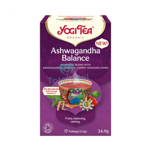 Yogi bio tea ashwagandha egyensúly 17x2g 34 g