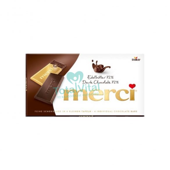 Merci edelbitter 72% dark chocolate 100g