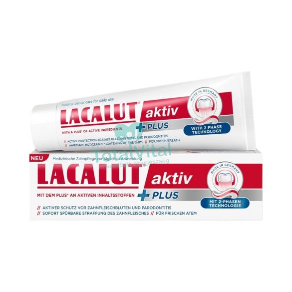 Lacalut aktiv fogkrém plus 75 ml