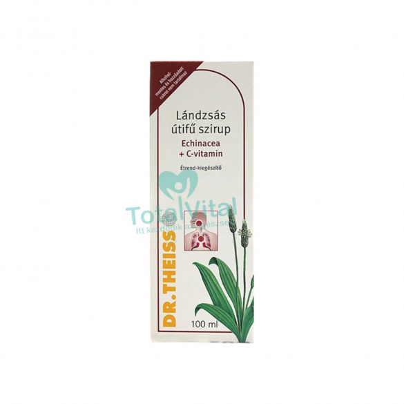 Dr. Theiss lándzsás útifű+echinacea+c-vit folyékony étrendkiegészítő 100 ml