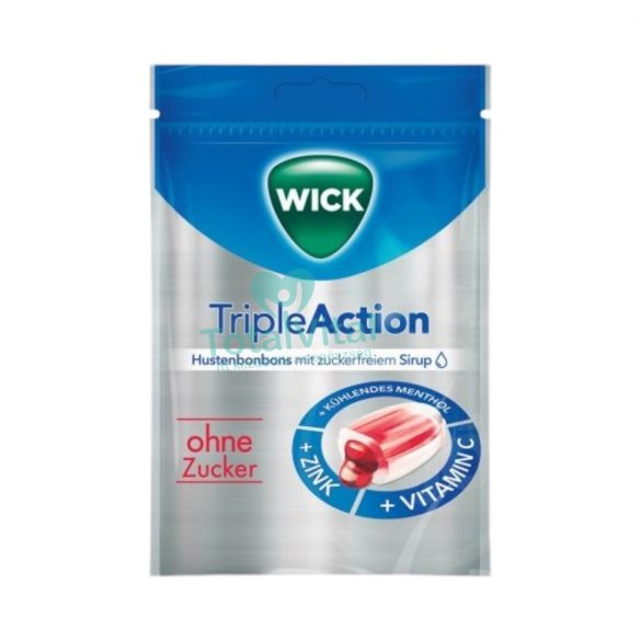 Wick triple action torokcukorka cukormentes 72g