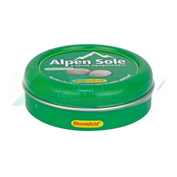 Alpen sole torokcukorkák a só természetes erejével cukormentes 46g