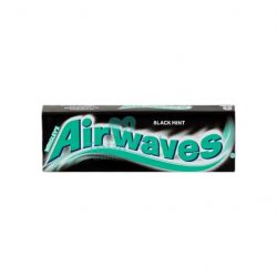 Airwaves drazsé black mint (fekete) 14g