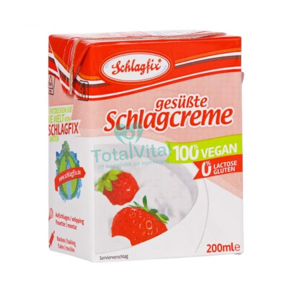 Schlagfix vegan habkrém 15% -  édesített 200 ml