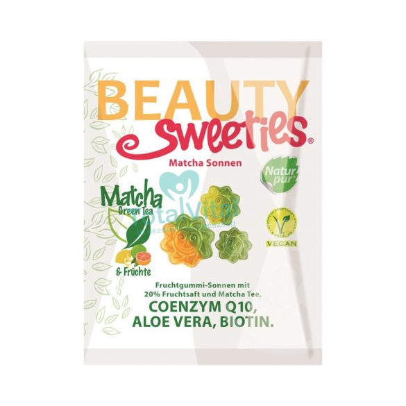 Beauty sweeties gluténmentes vegán gumicukor matcha napocskák 125g