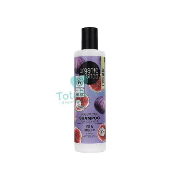 Organic shop bio sampon volumennövelő fügével és csipkebogyóval 280 ml