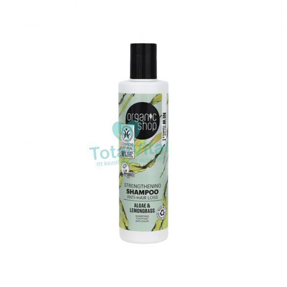 Organic shop bio erősítő és hajhullás elleni sampon algával és citromfűvel 280 ml