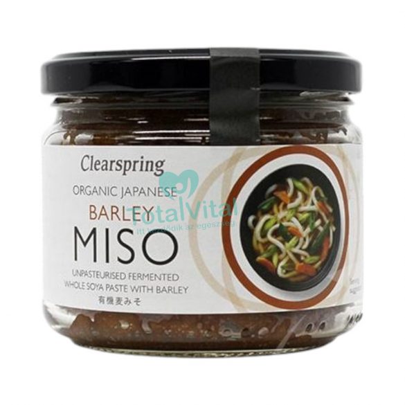 Clearspring bio miso árpából üveges 300g