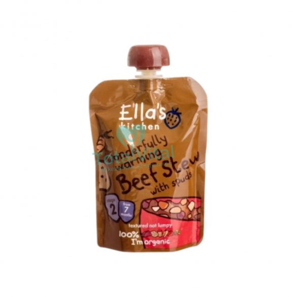 Ellas kitchen bio marhapörkölt krumplival bébiétel 130g