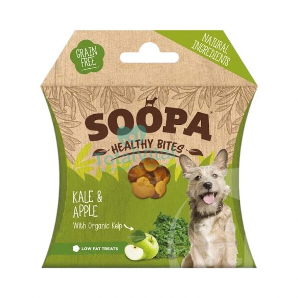 Soopa healthy bites vegán jutalomfalat fodros kel és alma 50g