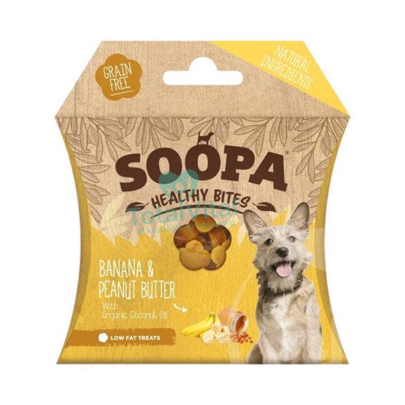 Soopa healthy bites vegán jutalomfalat banán és mogyoróvaj 50g