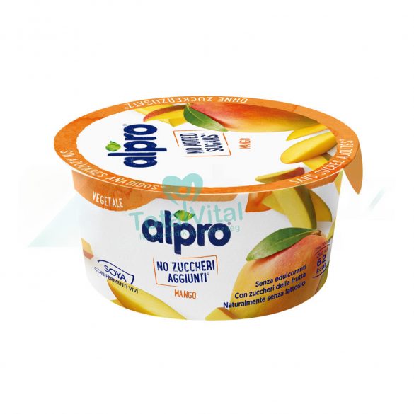 Alpro szójagurt mangós hozzáadott cukrot nem tartalmaz 135 g