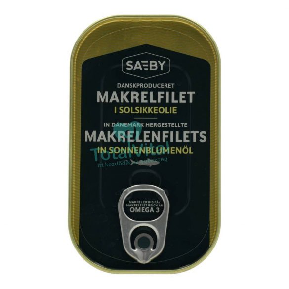 Saeby makrélafilé napraforgó olajban 125g