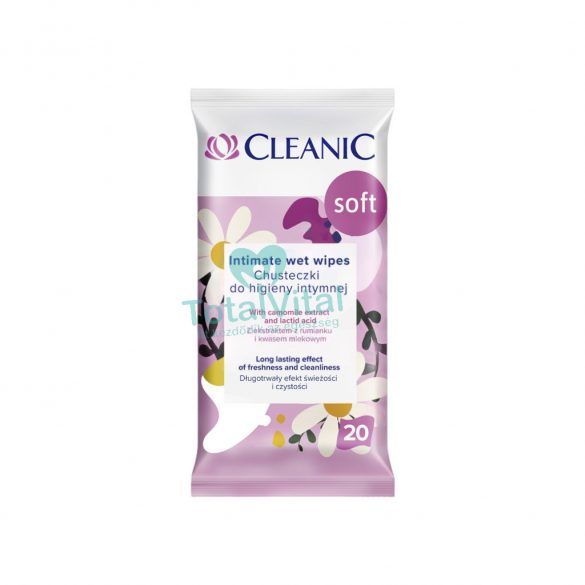 Cleanic intim törlőkendő - soft 20db