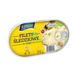 Losos heringfilé olajban 170g