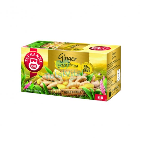 Teekanne ginger extra strong citrom ízű gyömbér tea 35 g