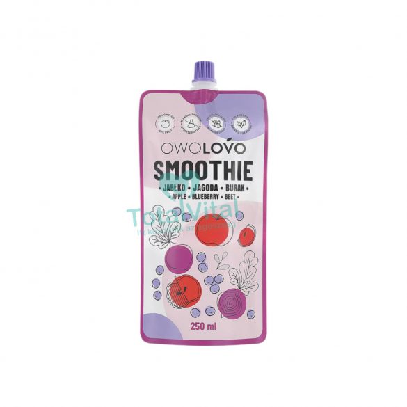 Owolovo smoothie alma-kékáfonya-cékla 250 ml