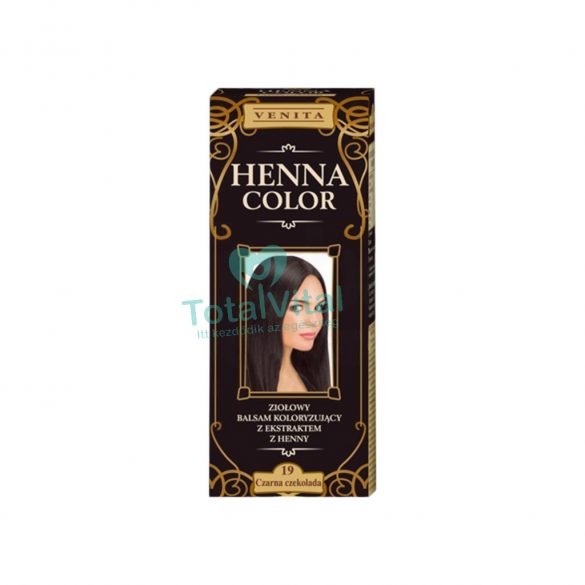 Henna color hajfesték 19 fekete 75ml