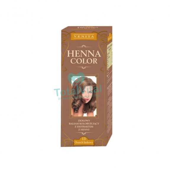 Henna color színező hajbalzsam nr 13 mogyoróbarna 75 ml