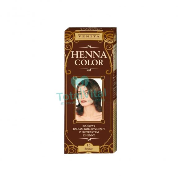 Henna color színező hajbalzsam nr 15 bronzbarna 75 ml