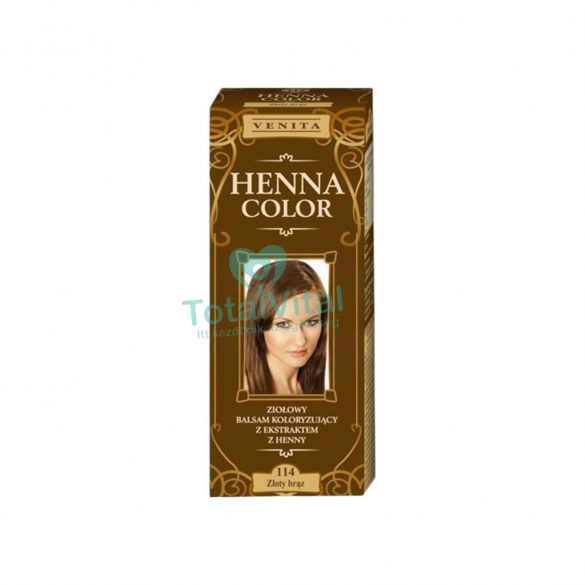 Henna color színező hajbalzsam nr 114 aranybarna 75 ml