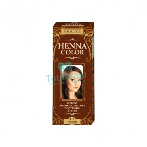 Henna color színező hajbalzsam nr 115 csokoládé barna 75 ml