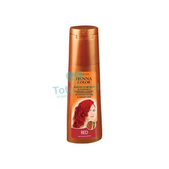 Henna color hajsampon gyógynövényes piros és vörös hajra 250ml