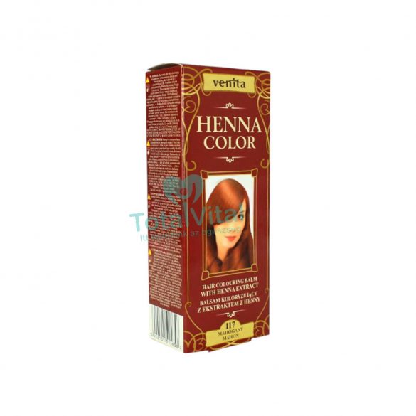 Henna color színező hajbalzsam nr 117 mahagóni 75 ml