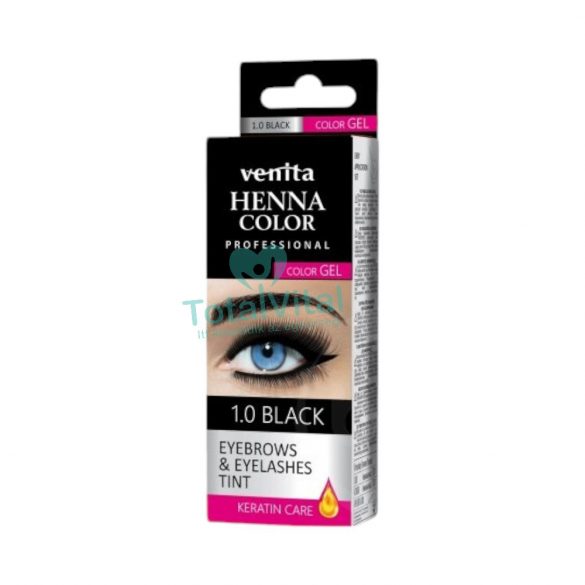 Venita henna color gyógynövényes szemöldök festék 1,0 fekete 15g