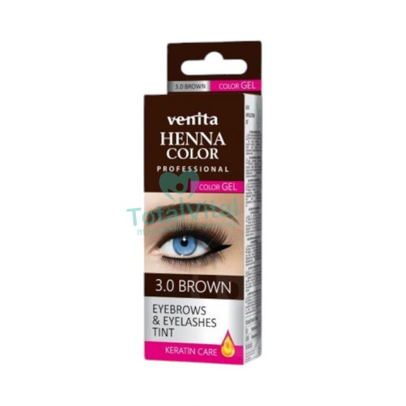 Venita henna color gyógynövényes szemöldök festék 3,0 barna 15g