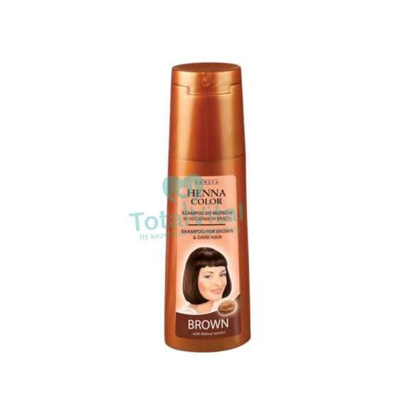 Henna color hajsampon gyógynövényes barna és vörös hajra 250ml