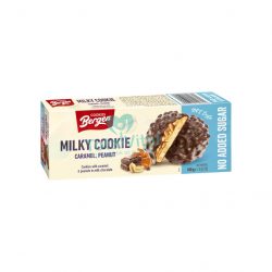   Bergen milky cookie karamellával tejcsokoládéban hozzáadott cukor nélkül 100 g