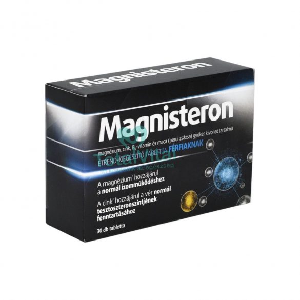 Magnisteron magnézium cink b6-vitamin és maca (perui zsázsa) gyökér tartalmú tabletta 30db