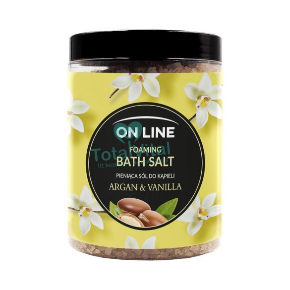 On line fürdősó argán és vanília 1200g