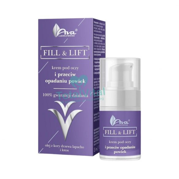 Ava fill and lift ráncfeltöltő anti-aging szemrácszérum megereszkedett szemhéj ellen 15 ml