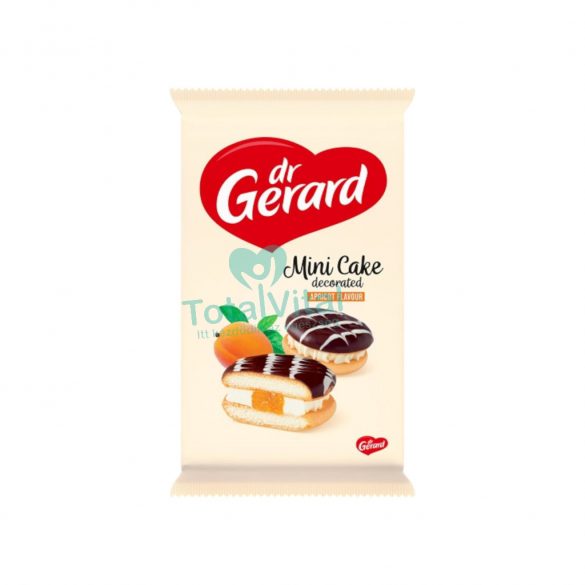 Dr. Gerard mini cake sponge biscuit sárgabarack töltelék, tejszín krém 165g