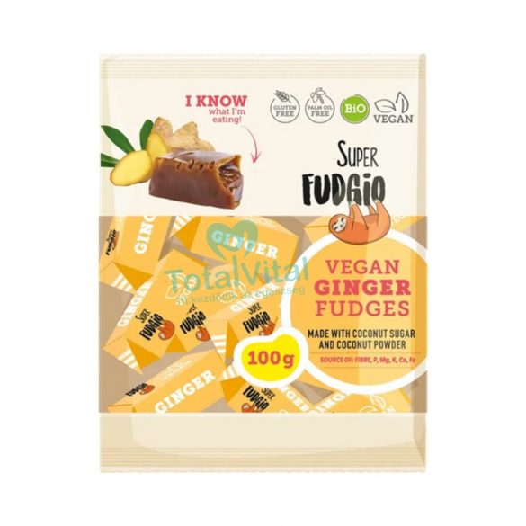 Super fudgio bio vegán karamella gyömbéres 100g