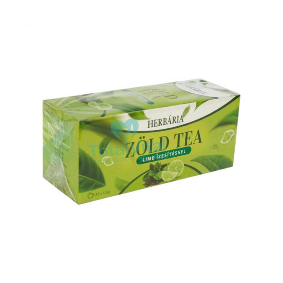 Herbária zöld tea lime ízesítéssel 25db